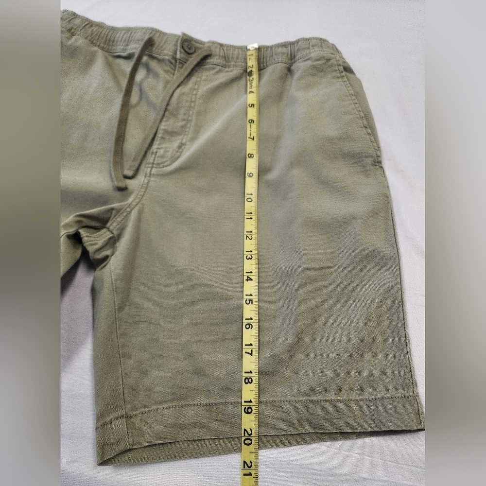 Mutual Weave Khaki Elastic Waist Drawstring Shorts Men’s Size XL - Picture 7 of 8